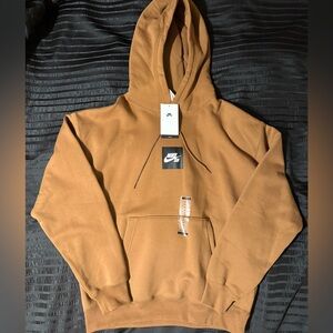 brand new brown nike sb medium loose fit hoodie hoody